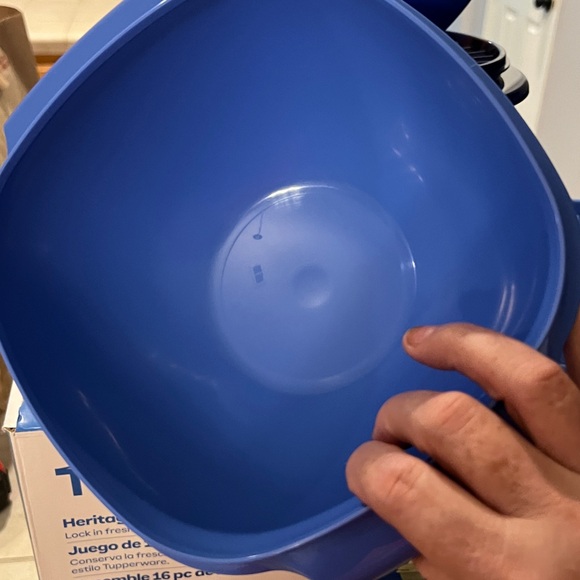 Tupperware Stackable Blue Bowl Set - Picture 6 of 7